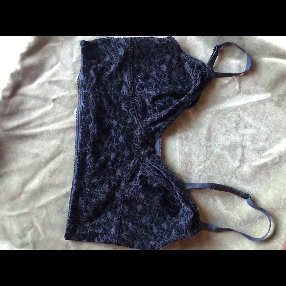 Free people black bralette.